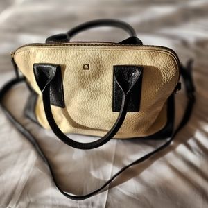 Kate Spade black/cream leather bag